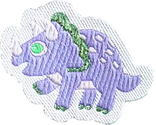 紫トリケラトプス